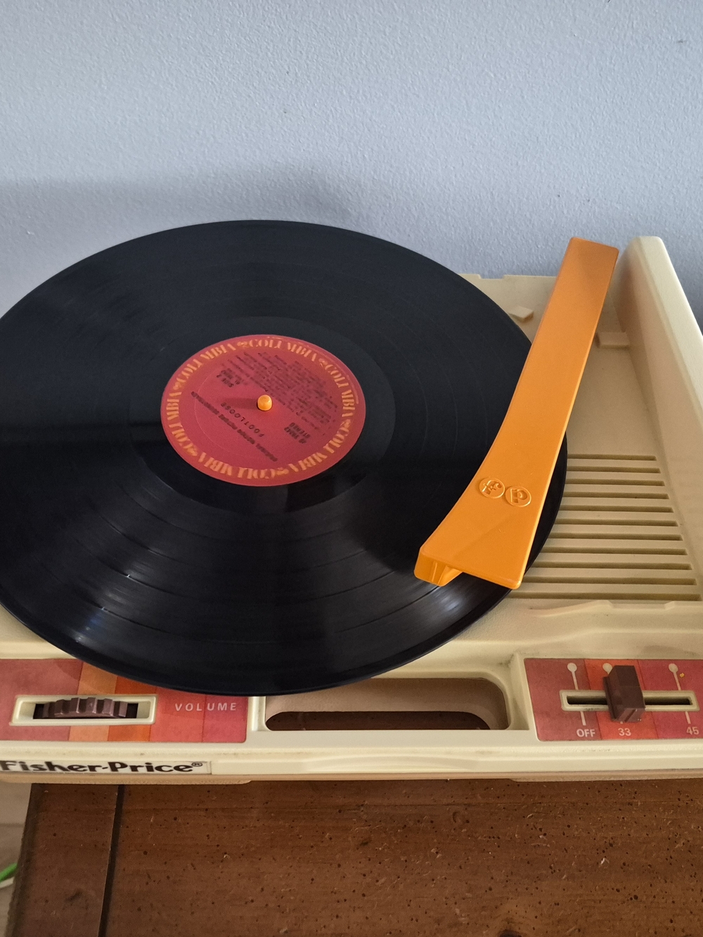 vintage 1970s Fisher-Price WORKING Record PLAYER